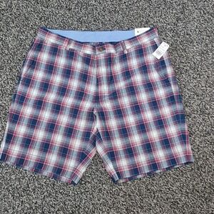 NWT Brooks Brothers Mens Size 36 Casual Cotton Shorts 9" Inseam Plaid Multicolor
